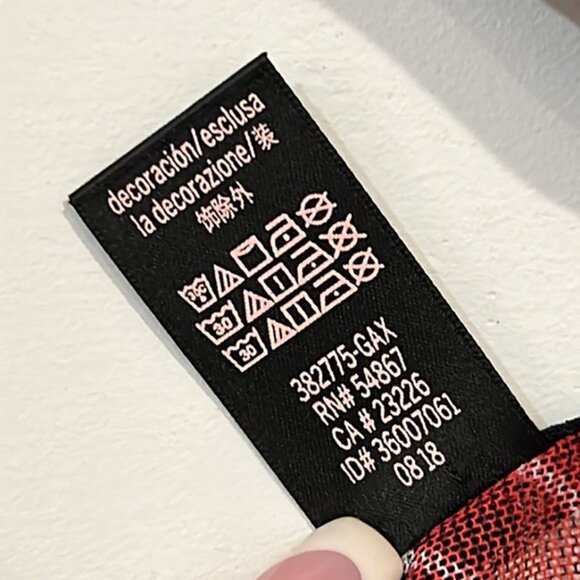 Victorias Secret Red Plaid Mesh Bodysuit size Large - Picture 11 of 13